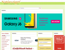 Tablet Screenshot of natursziget.com
